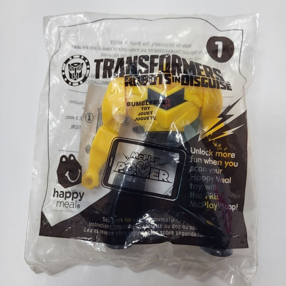Transformers Robots In Disguise Bumblebee #1 2016‎ McDonalds Happy Meal Toy NIP